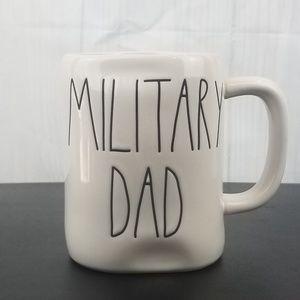 Rae Dunn Ceramic Mug – “MILITARY DAD”